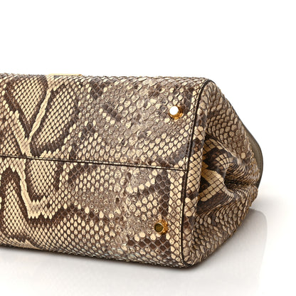 Bottega Veneta Snakeskin Small BV Angle Shoulder Bag Brown 8 of 8