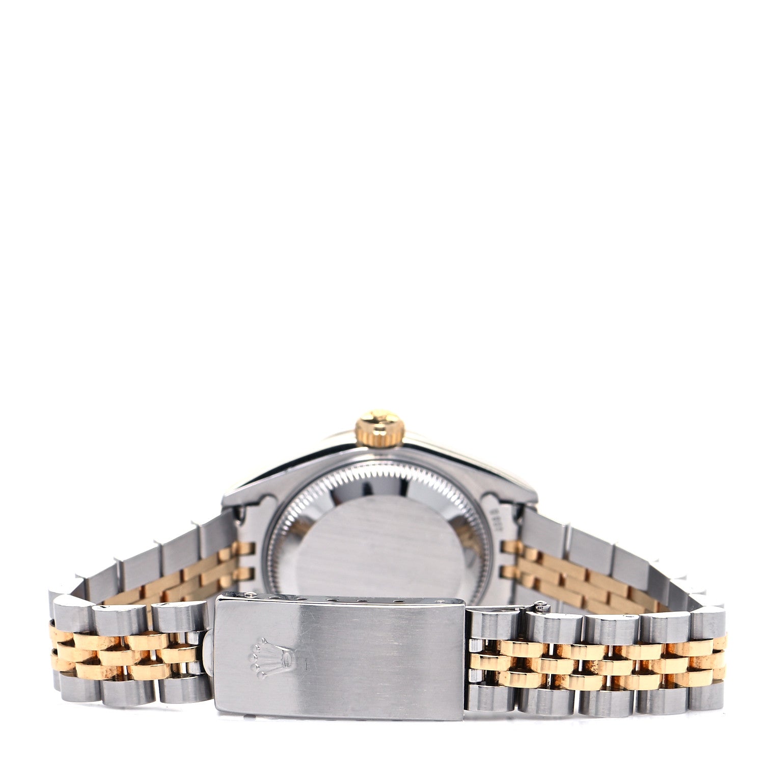 Rolex Stainless Steel 18K Yellow Gold Diamond Black Mother of Pearl 26mm Oyster Perpetual Datejust Watch 79173 3 of 4