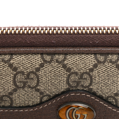 Gucci GG Supreme Monogram Ophidia Phone Case Wristlet Brown 11 of 13