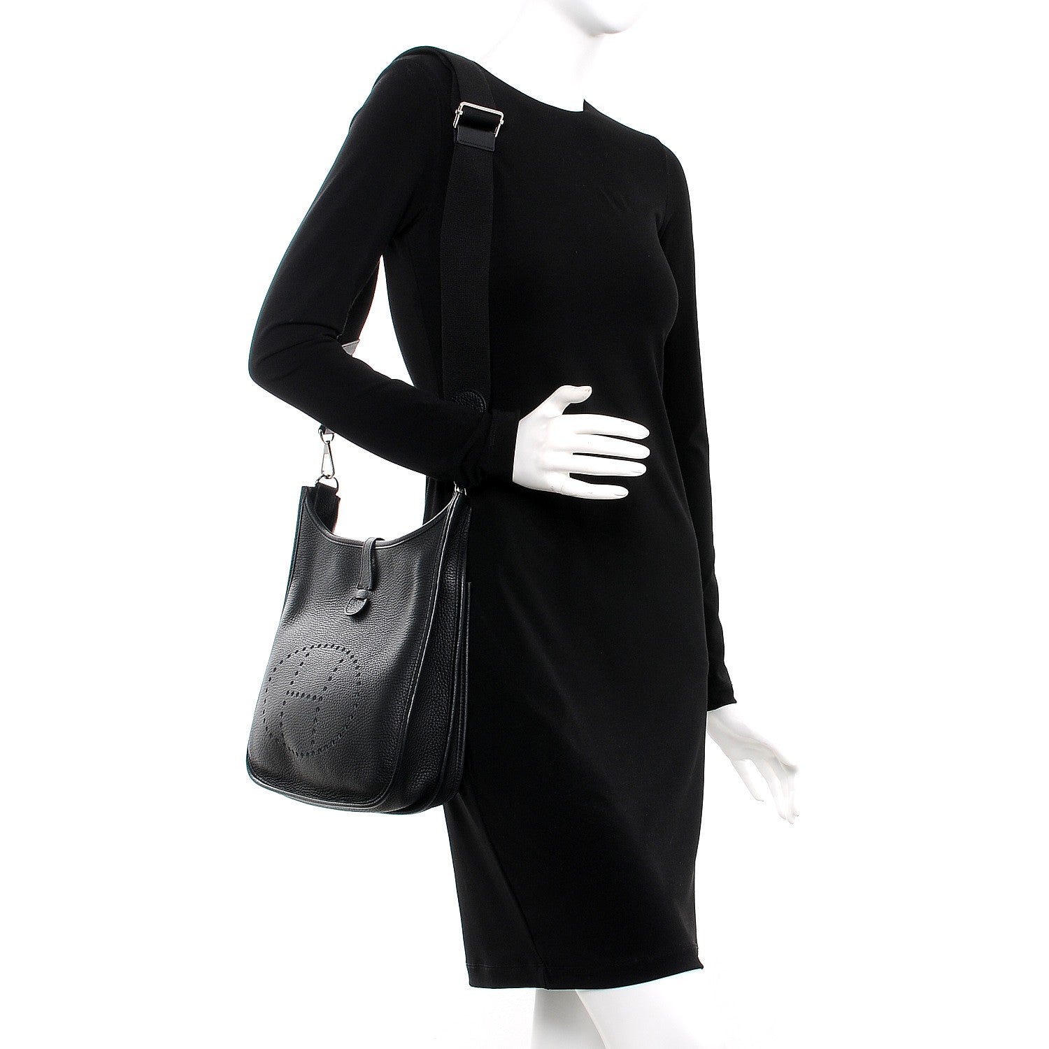 Hermes Taurillon Clemence Evelyne III PM Black 2 of 9