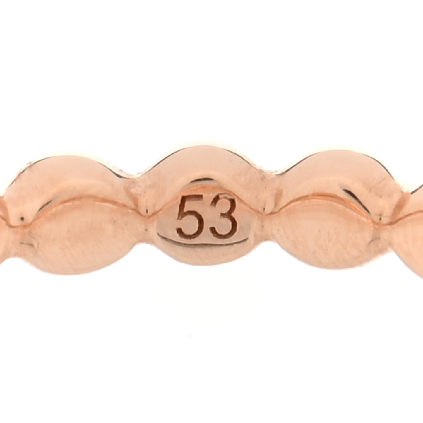 18K Rose Gold Perlee Pearls of Gold Variation Ring 53 6.5