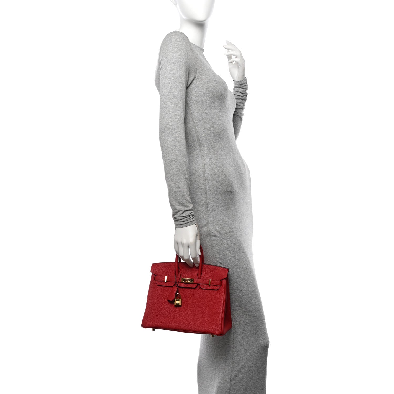 Hermes Togo Birkin 25 Rouge Vif 2 of 11