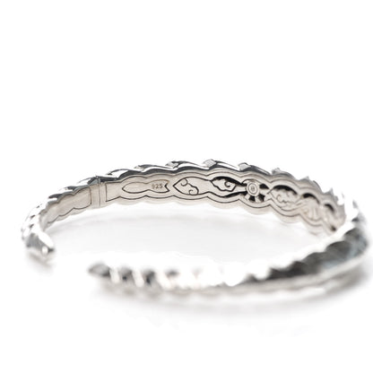 John Hardy Sterling Silver Slim Legends Naga Dragon Scale Flex Cuff Bracelet 4 of 5