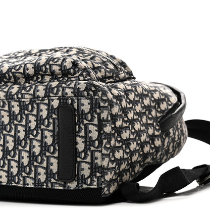 Christian Dior Oblique Calfskin Rider Backpack Beige Black 9 of 9