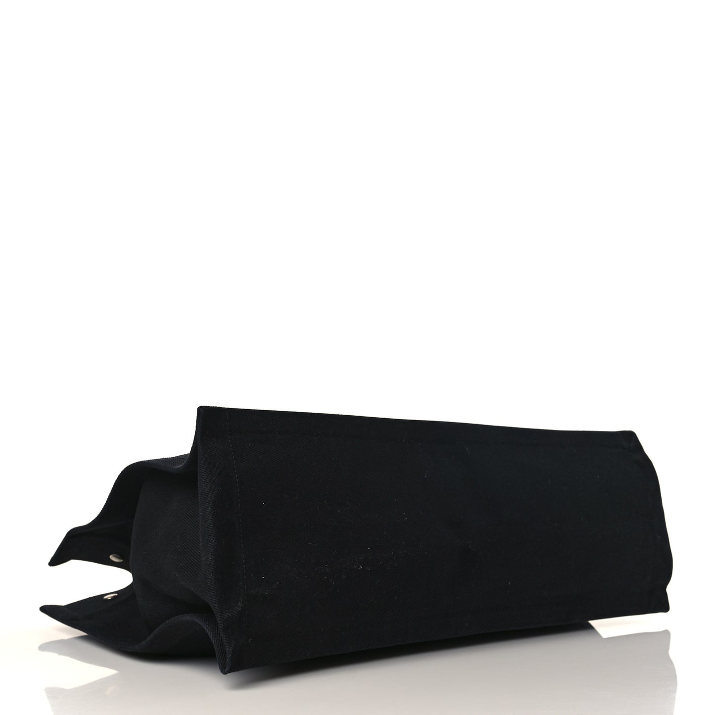 Linen Calfskin Rive Gauche Tote Black