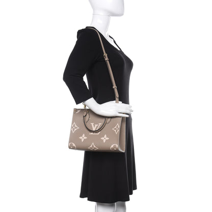 Louis Vuitton Empreinte Monogram Giant Onthego PM Tourterelle Creme 2 of 11
