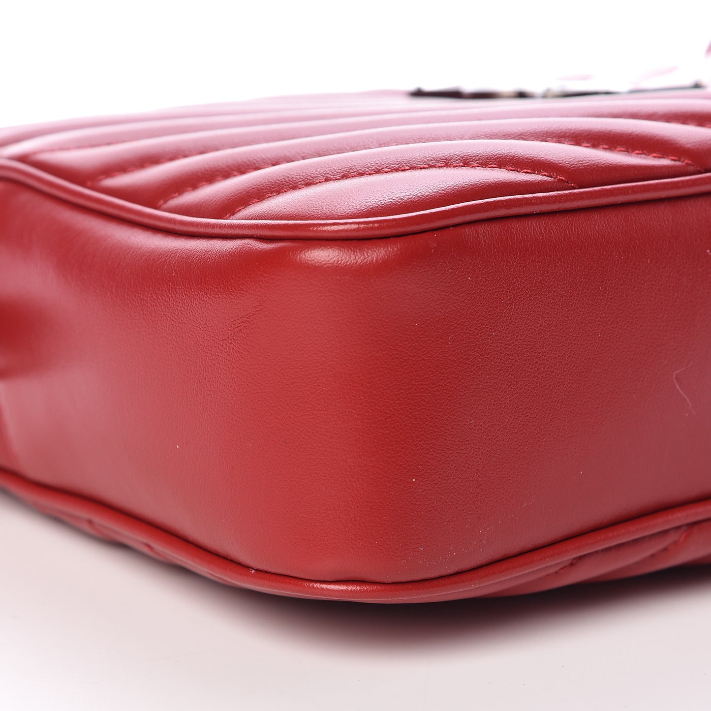 Calfskin Matelasse Monogram Lou Camera Bag Rouge Eros