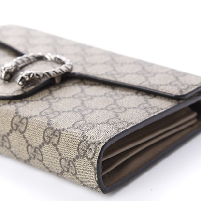 Gucci GG Supreme Monogram Mini Dionysus Chain Wallet Beige Taupe 9 of 10