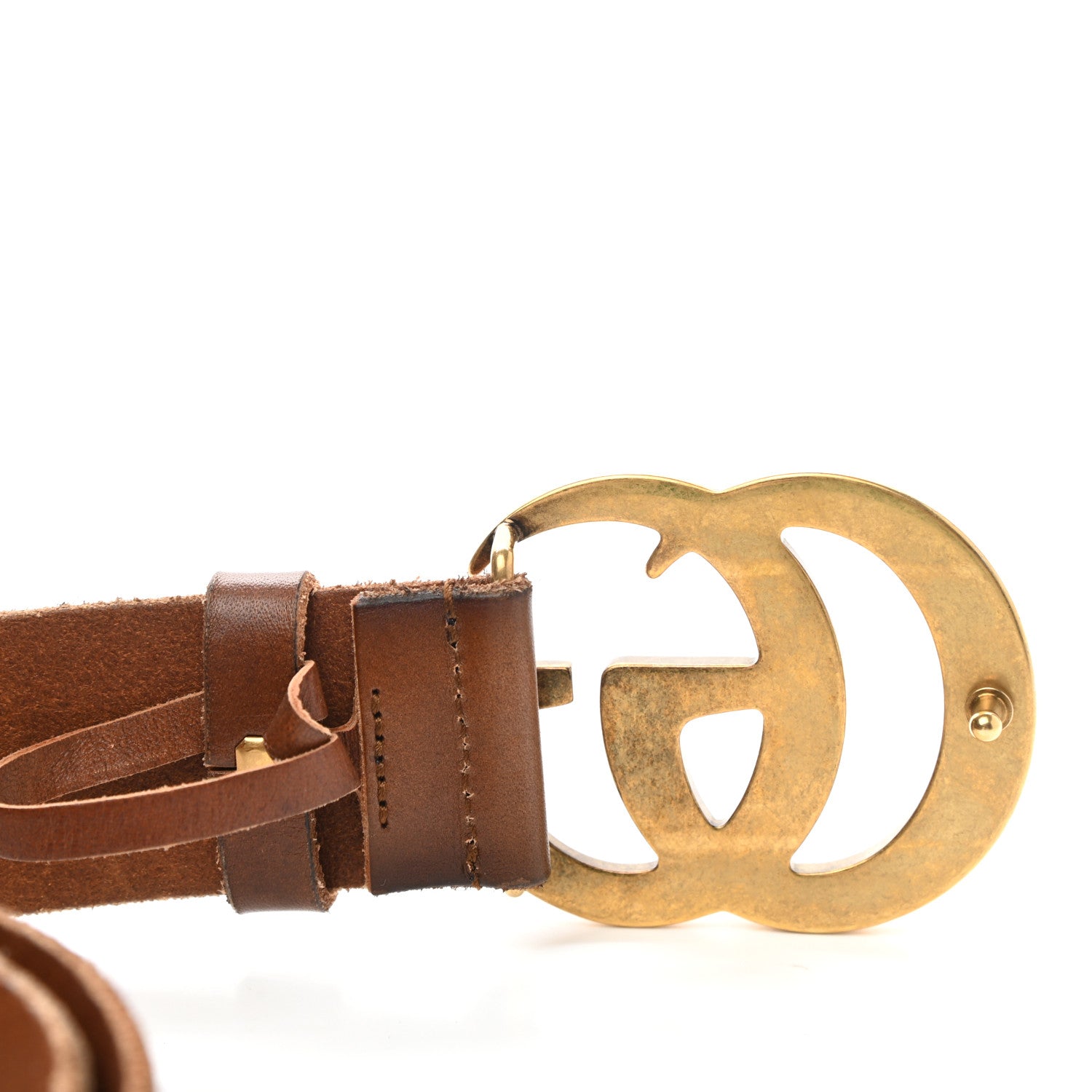 Gucci Faded Calfskin Double G 40mm Belt 85 34 Cuir 4 of 6