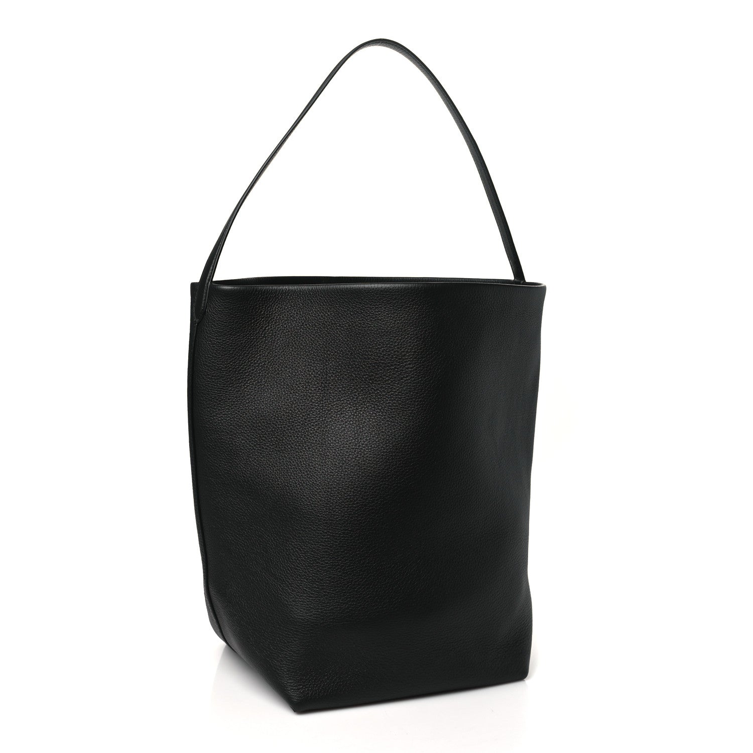 The Row Grained Calfskin Large N/S Park Tote Black 3 of 10
