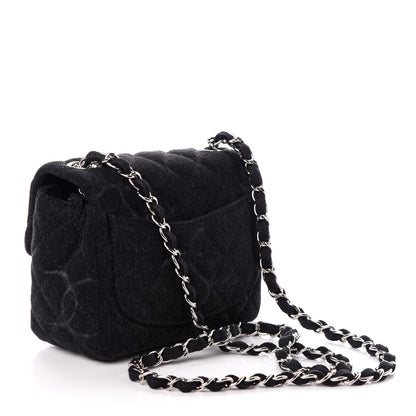 Chanel Denim CC Quilted Mini Square Flap Black 3 of 10