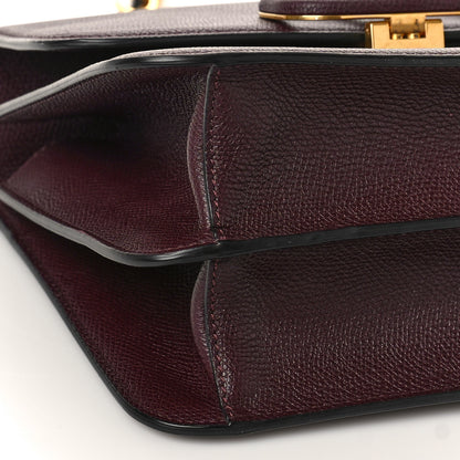 Valentino Garavani Grained Calfskin Large VSling Shoulder Bag Rubin 7 of 8