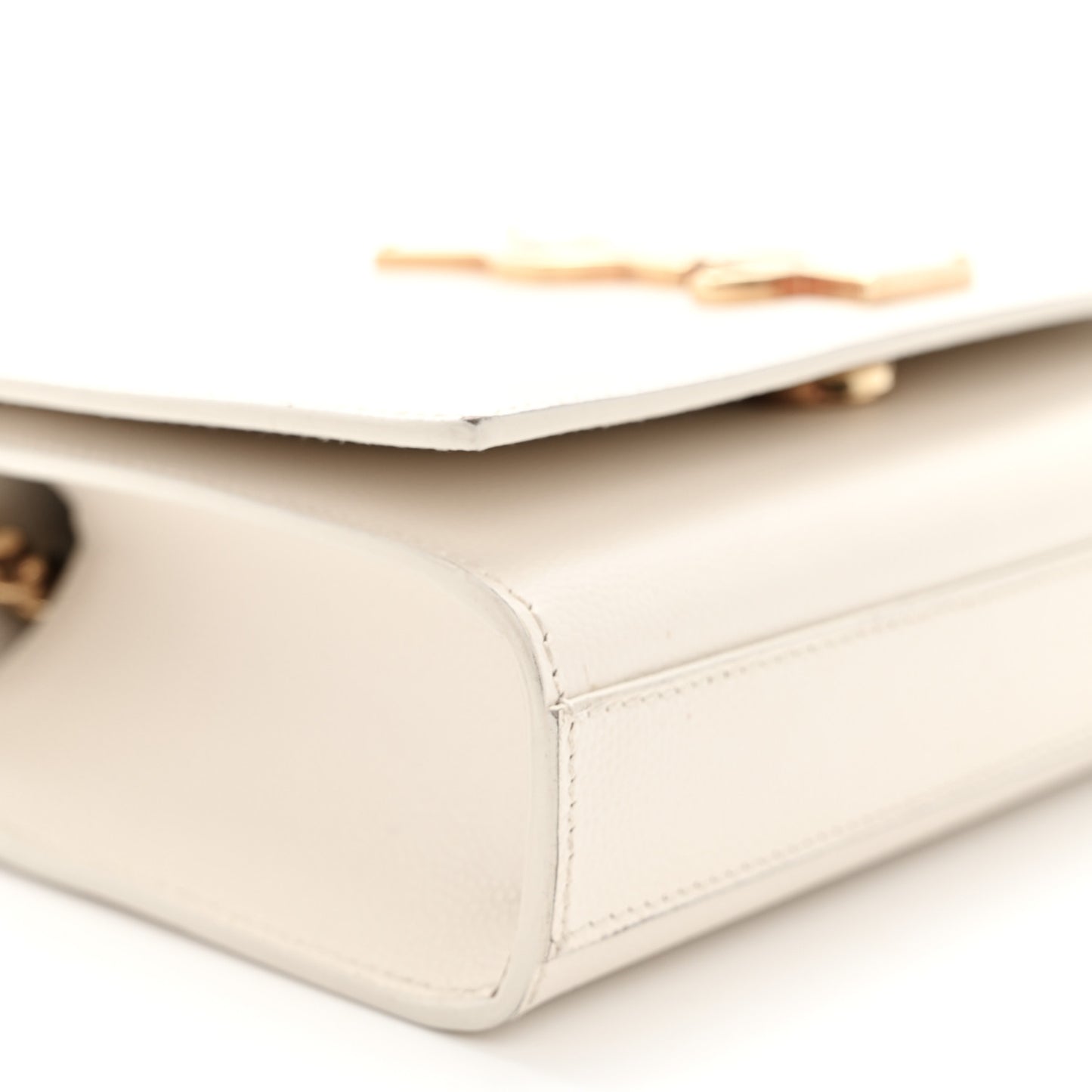 Grain De Poudre Small Monogram Kate Satchel Crema Soft