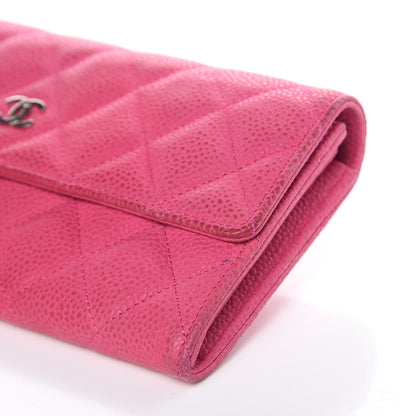 Chanel Iridescent Caviar Quilted Large Flap Wallet Pink 11 of 13