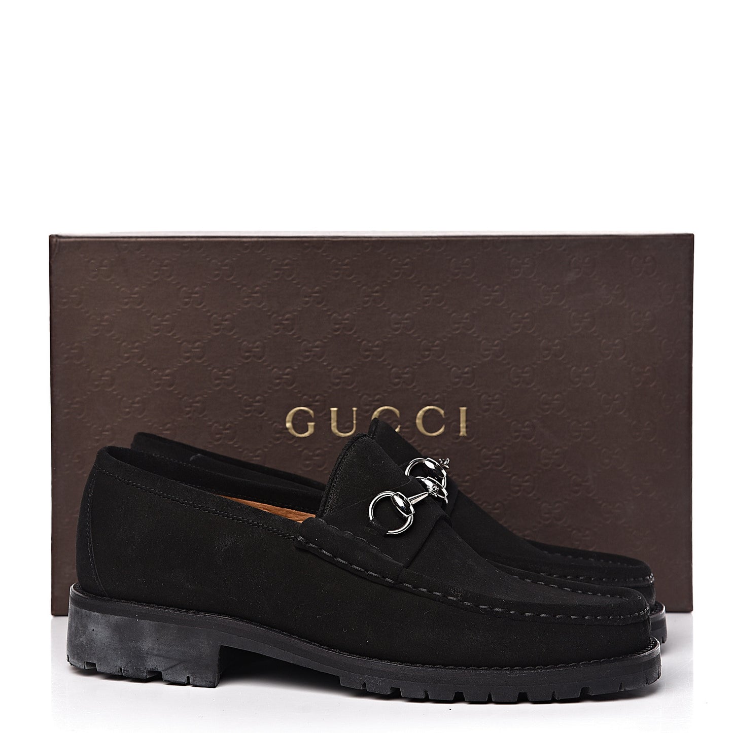 Suede Mens Horsebit Loafers 8.5 Black