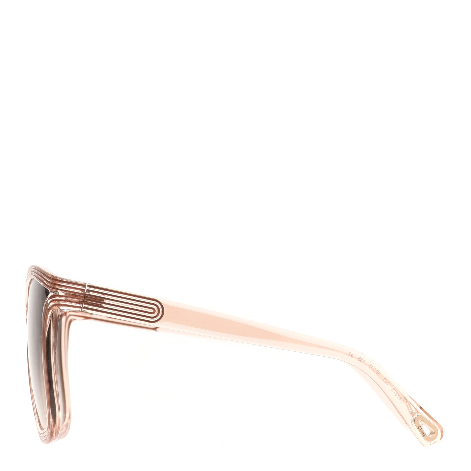 Chloe Oversized Square Sunglasses CE737S Peach Pink 3 of 7