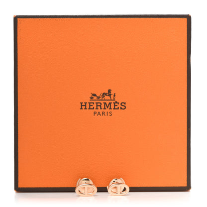 Hermes 18K Rose Gold TPM Farandole Stud Earrings 5 of 5