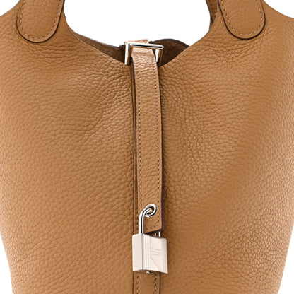 Hermes Taurillon Clemence Picotin Lock 18 PM Biscuit 8 of 11