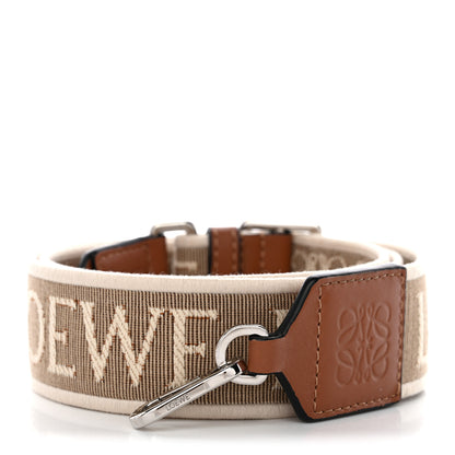 Loewe Calfskin Jacquard Anagram Strap Natural Tan 1 of 5