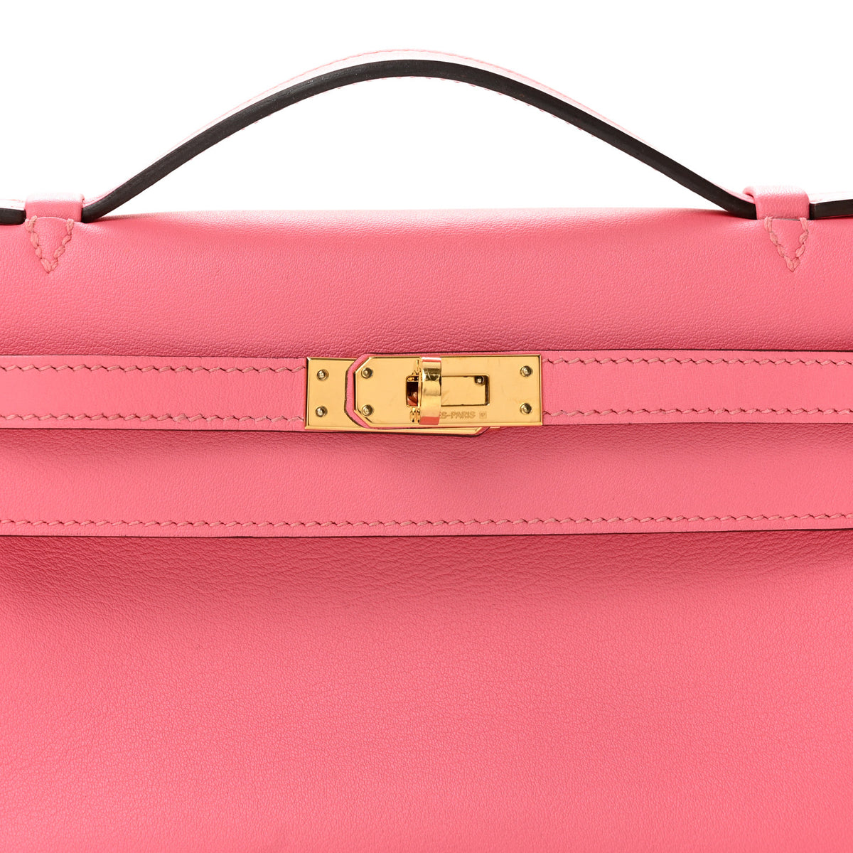 Hermes Swift Kelly Pochette Clutch Rose Azalee 8 of 14