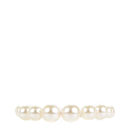 Chanel Baguette Crystal Pearl CC Bracelet Gold 3 of 4