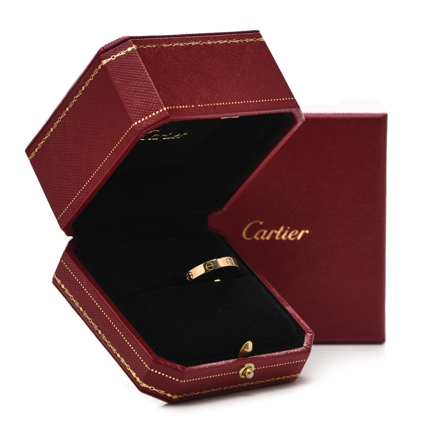 18K Yellow Gold 3.5mm LOVE Wedding Band Ring 59 8.75