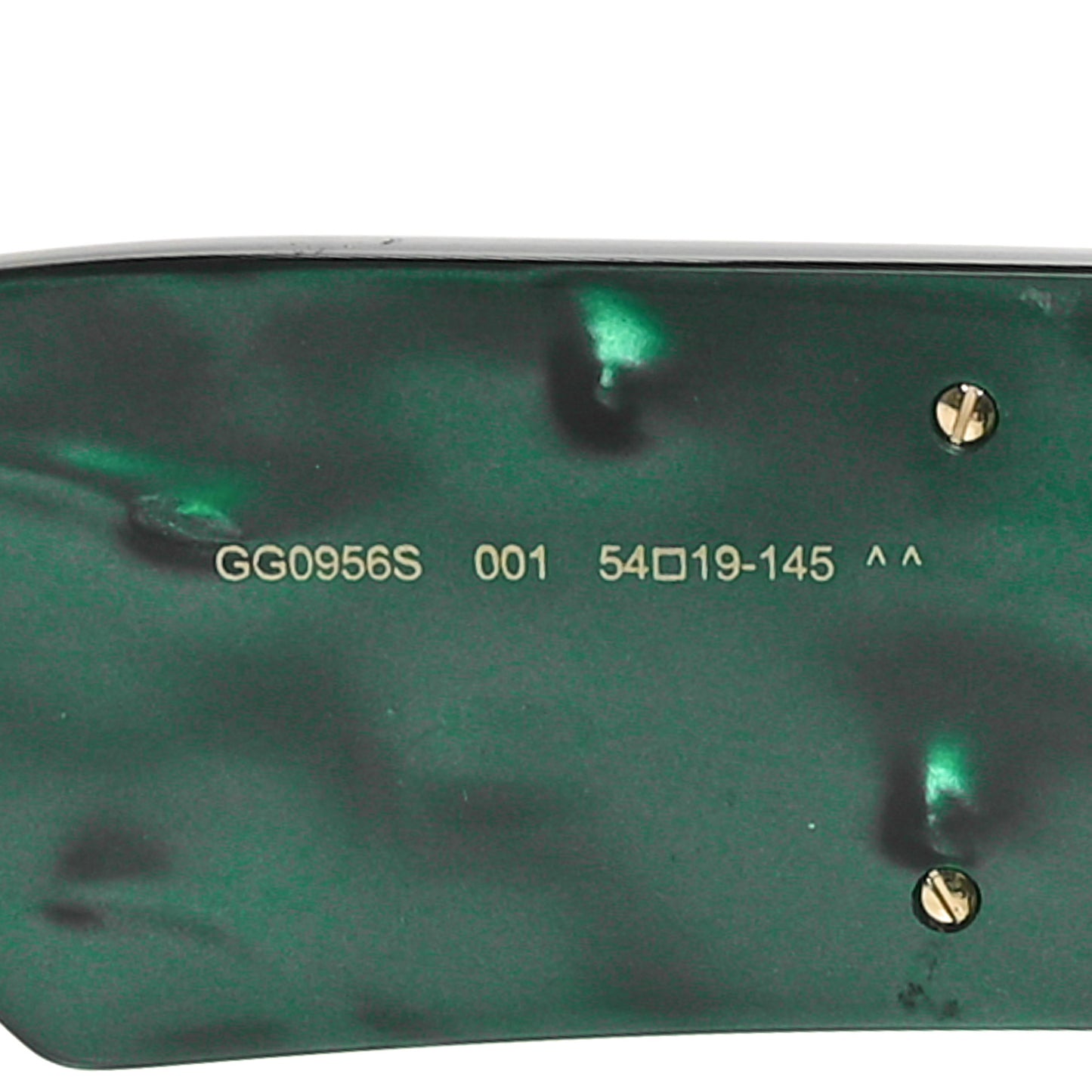 Acetate Square Frame Sunglasses GG0956S Green Black