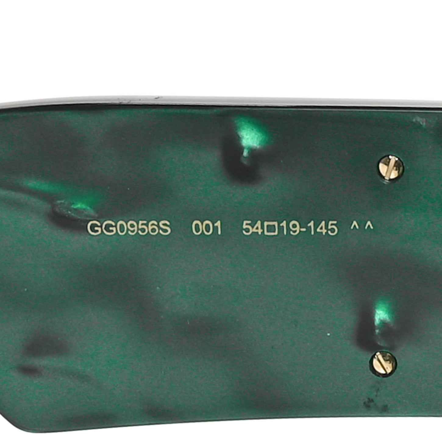 Gucci Acetate Square Frame Sunglasses GG0956S Green Black 6 of 7
