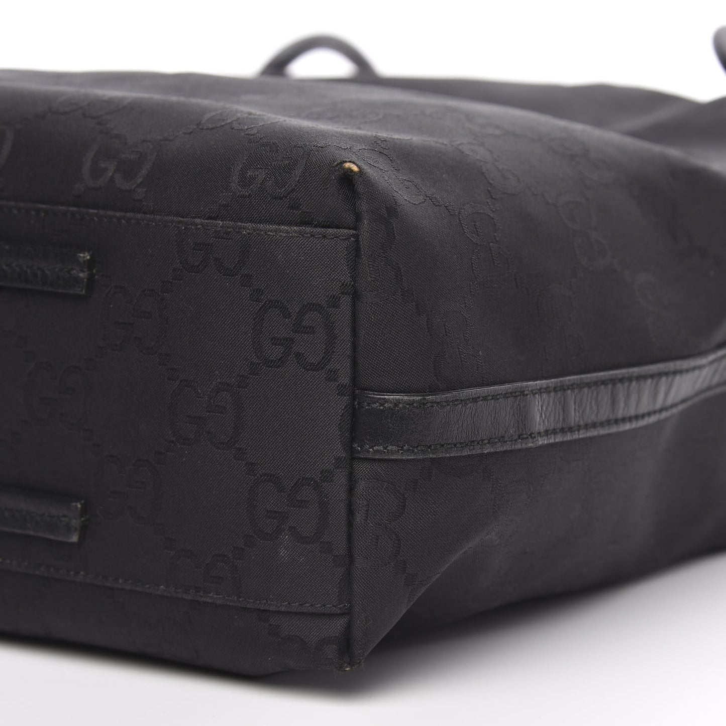 Canvas Monogram Gifford Shopping Tote Black