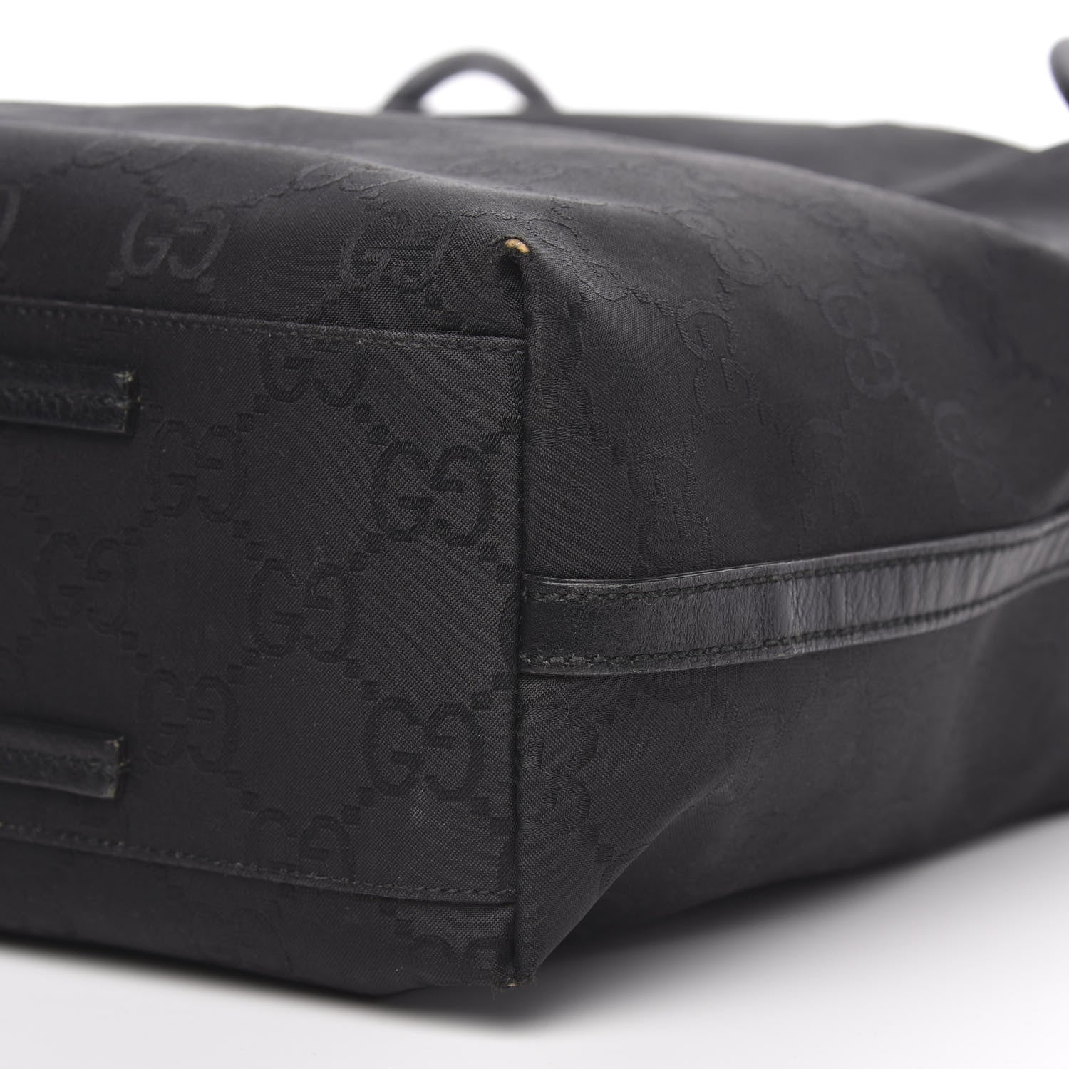 Gucci Canvas Monogram Gifford Shopping Tote Black 12 of 12