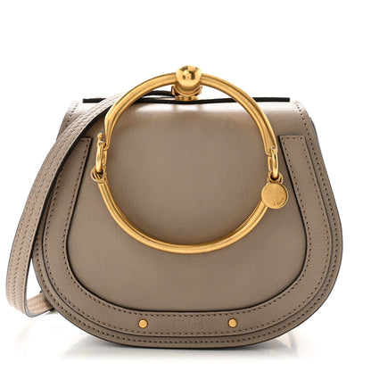 Chloe Calfskin Suede Small Nile Bracelet Bag Motty Grey 1 of 13