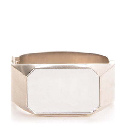 Chanel Metal CC Mirror Cuff Silver 1 of 4