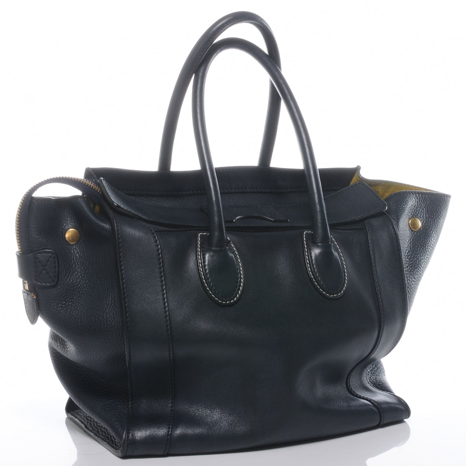 Celine Smooth Calfskin Mini Envelope Luggage Navy Blue 3 of 7