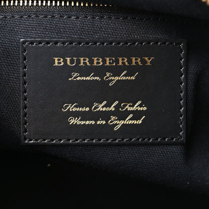 Burberry House Check Derby Calfskin Small Alchester Bowling Bag Honey Tan 6 of 9