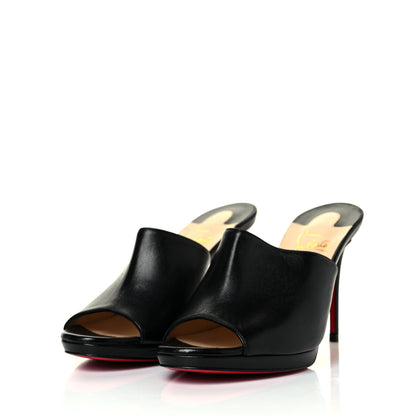 Christian Louboutin Nappa Pigamule 100 Slide Sandals 35.5 Black 3 of 7