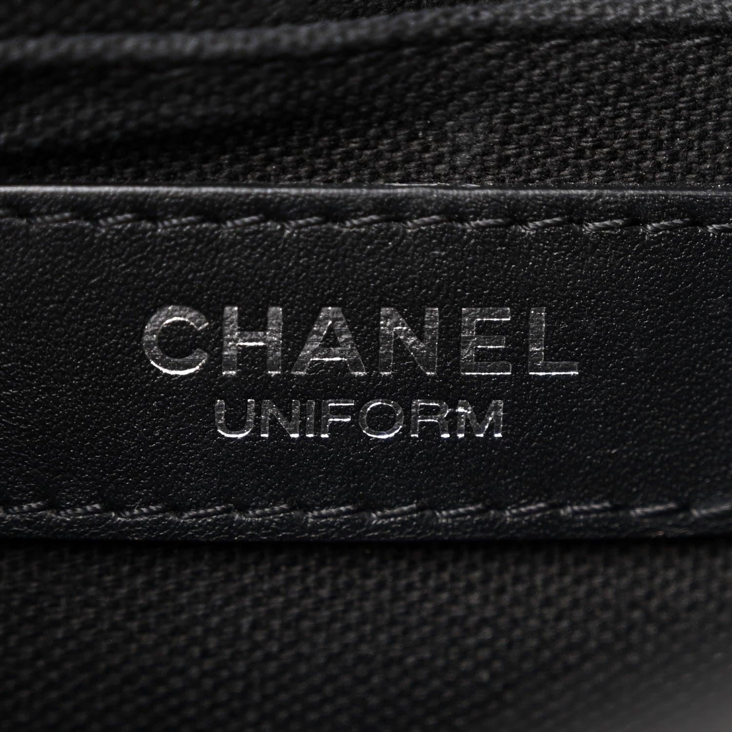 Chanel Calfskin Quilted CC Uniform Flap Belt Bag Black 6 of 10