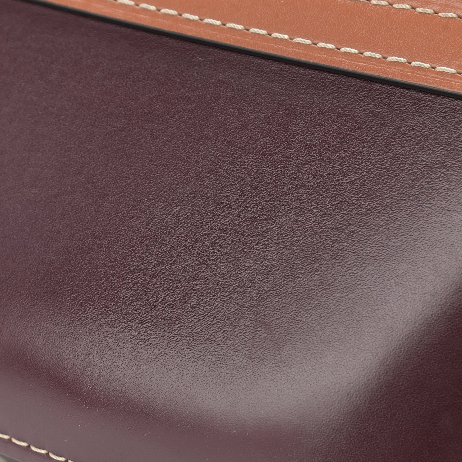 Loewe Calfskin Mini Gate Crossbody Bag Oxblood Tan Taupe 16 of 16