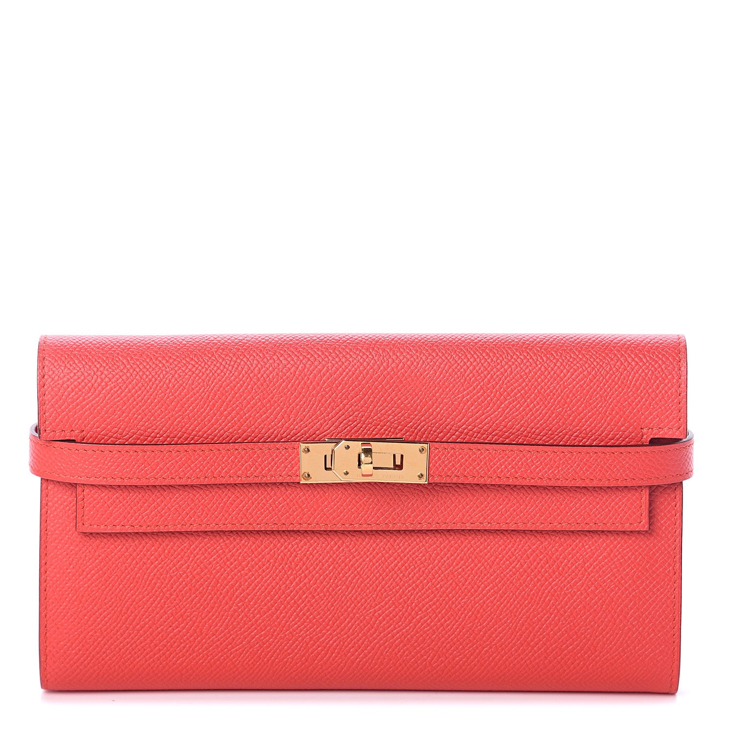 Hermes Epsom Kelly Longue Wallet Rouge Tomate 1 of 5