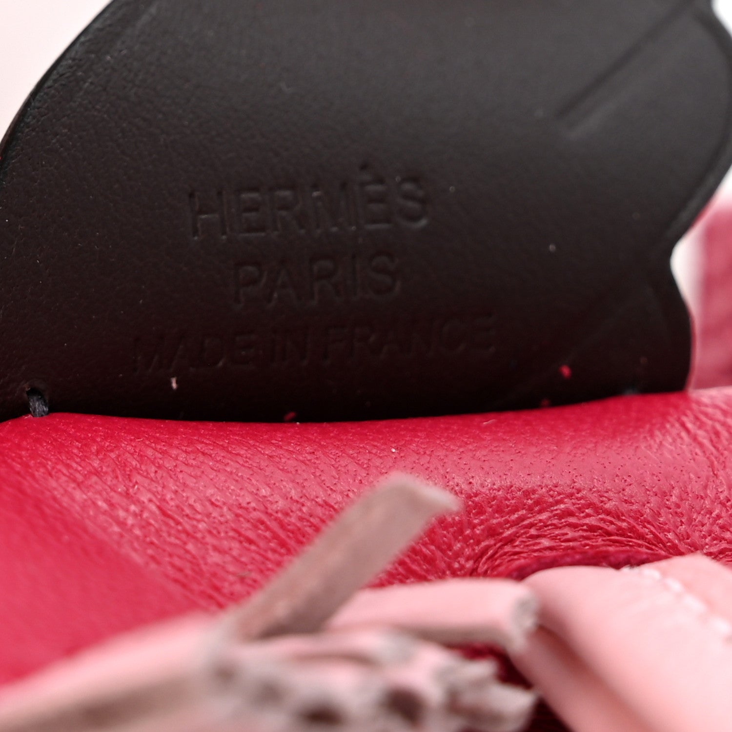 Hermes Milo Lambskin Grigri Rodeo Pegase Horse Bag Charm PM  Framboise Rose Sakura Rouge Sellier 3 of 6