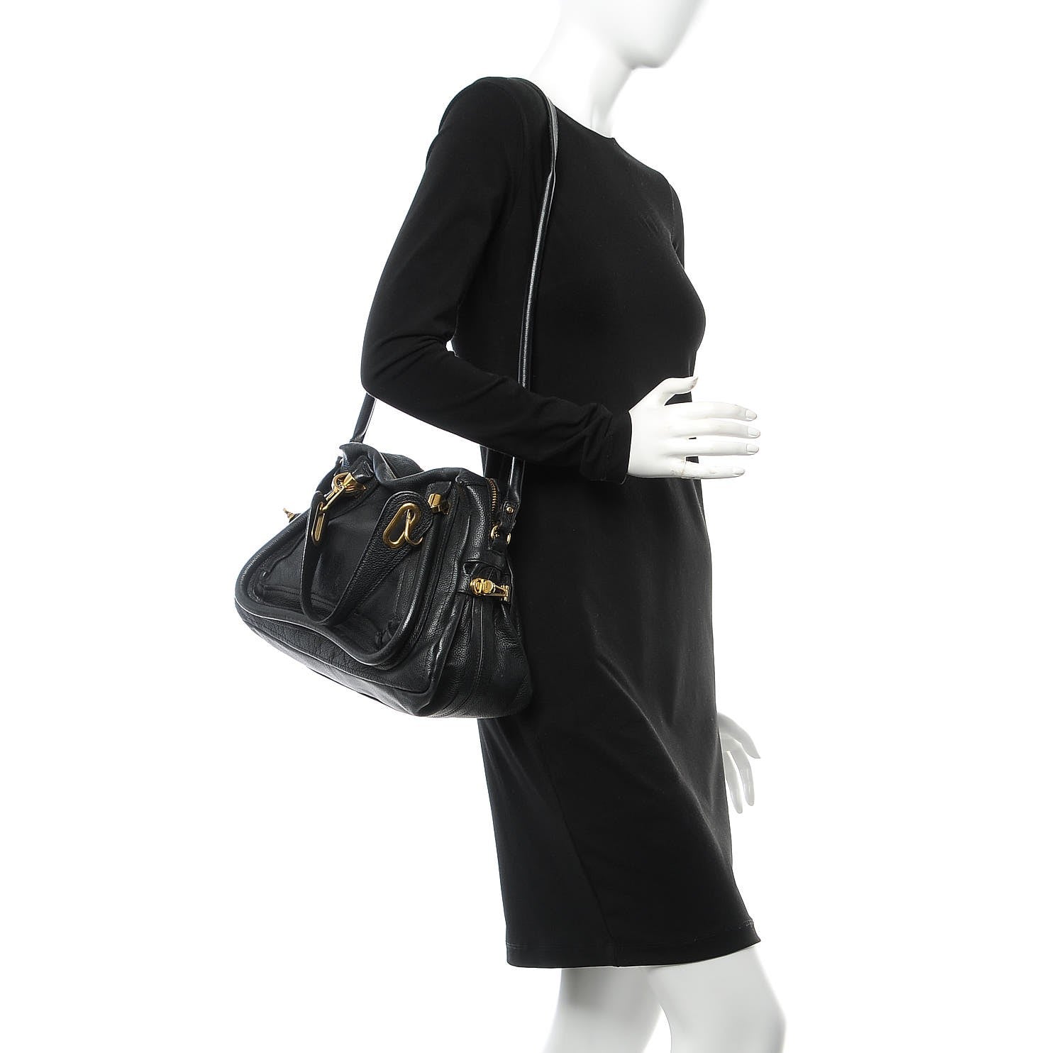 Chloe Calfskin Medium Paraty Black 3 of 17