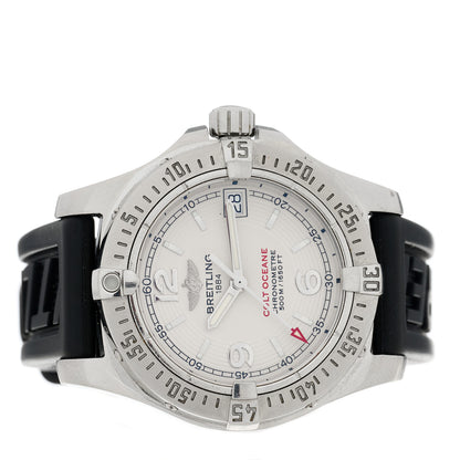 Breitling Stainless Steel Rubber 33mm Colt Oceane Quartz Watch A77380 2 of 4