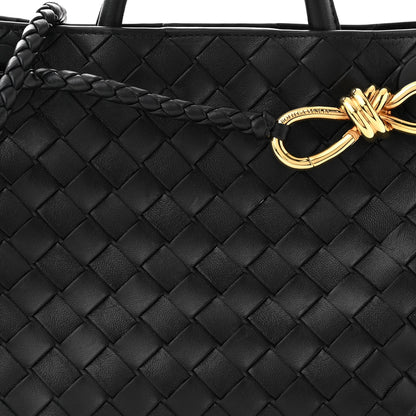 Bottega Veneta Nappa Intrecciato Small Andiamo Shoulder Bag Black 7 of 9