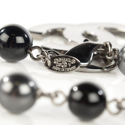Chanel Beaded CC Bracelet Black 4 of 5
