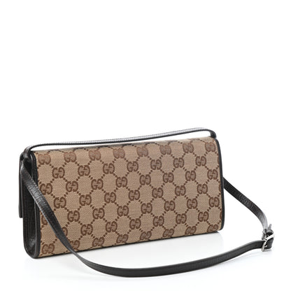 Gucci Monogram Bamboo Bar Clutch Dark Brown 3 of 9