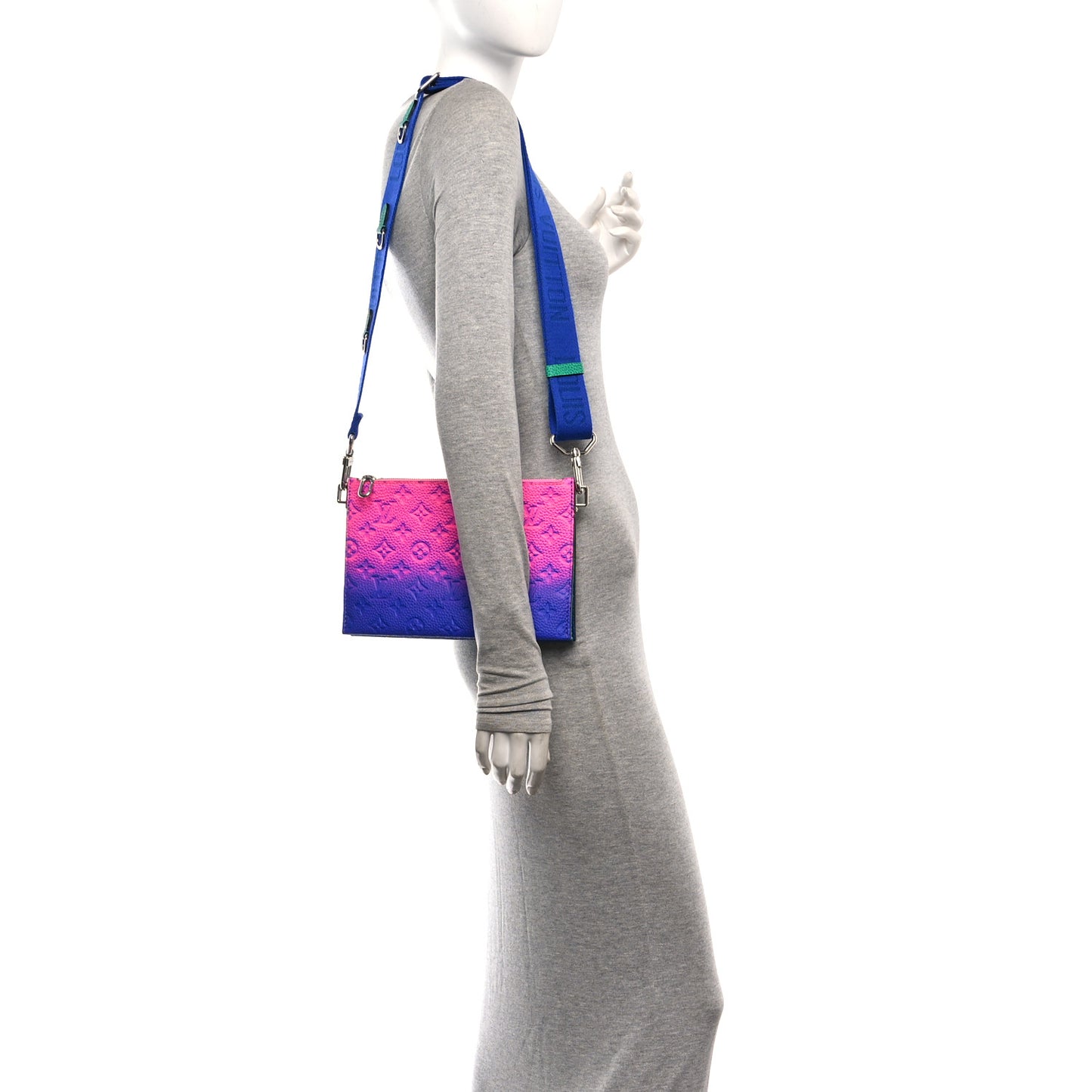 Taurillon Illusion Trio Pouch Bleu Rose