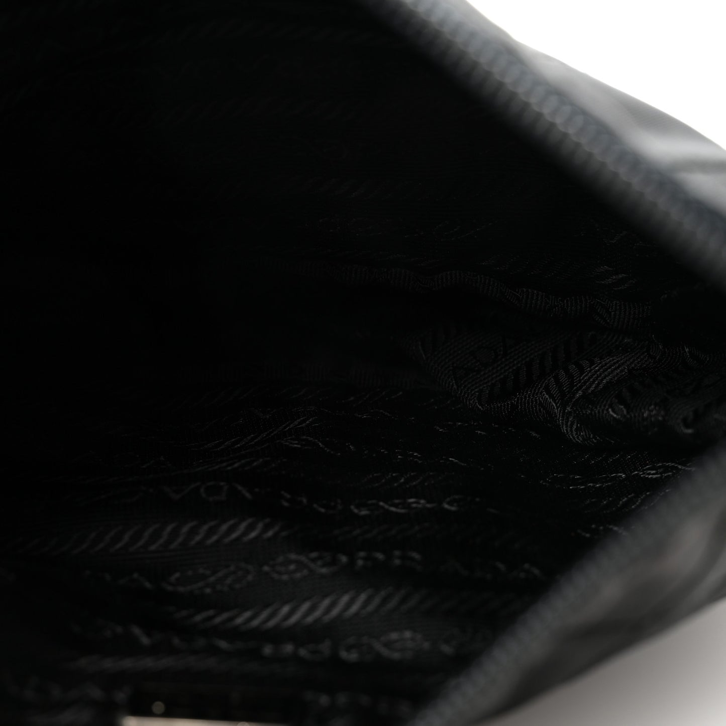 Tessuto Nylon Quilted Necessaire Pouch Black