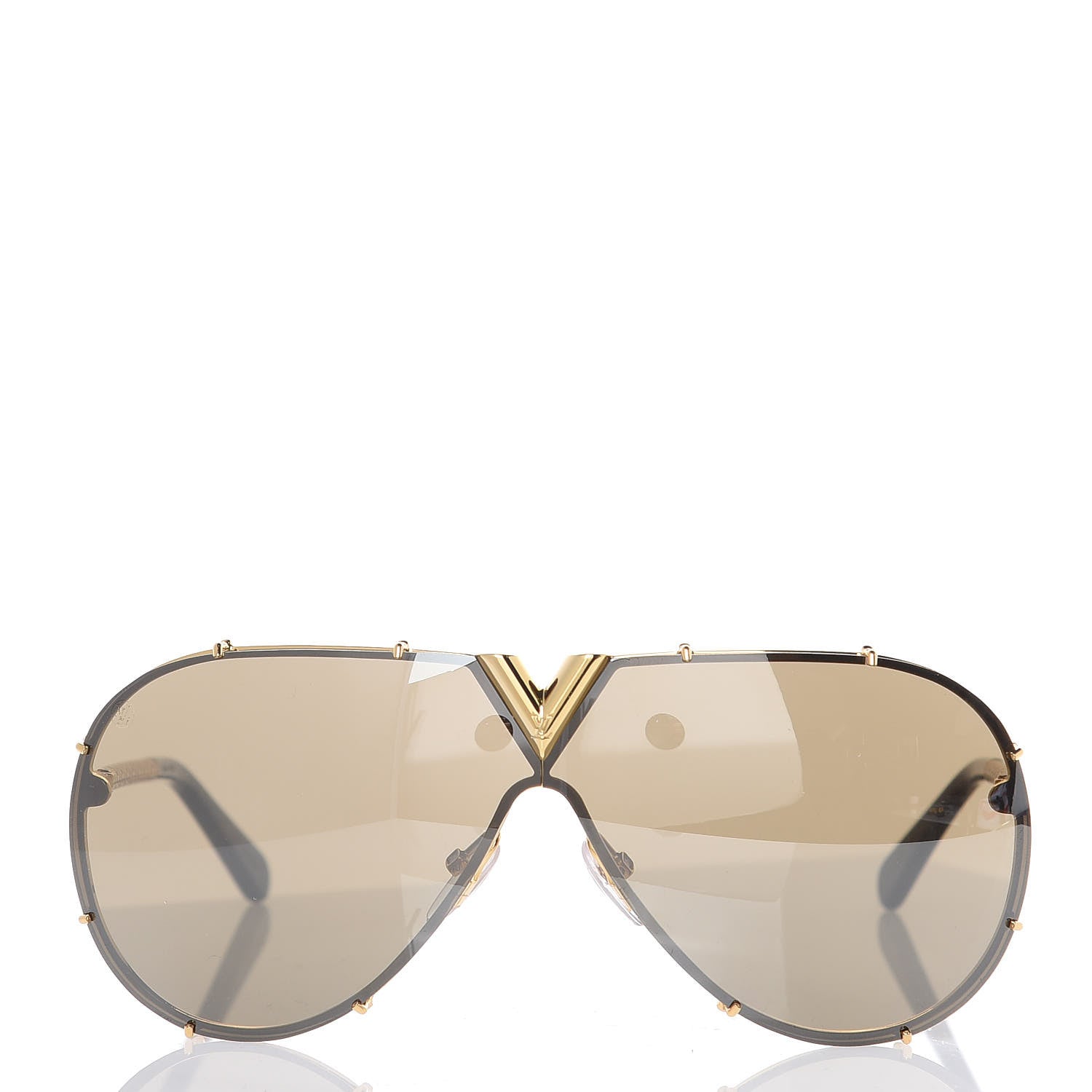 Louis Vuitton Metal LV Drive Sunglasses Z0897W Black Gold 2 of 6