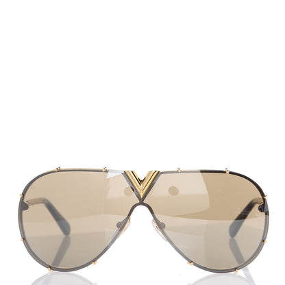 Louis Vuitton Metal LV Drive Sunglasses Z0897W Black Gold 2 of 6