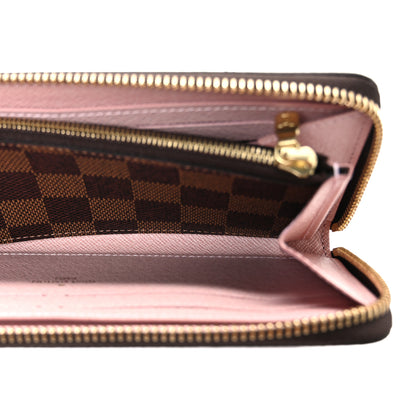 Louis Vuitton Damier Ebene Clemence Wallet Rose Ballerine 5 of 6
