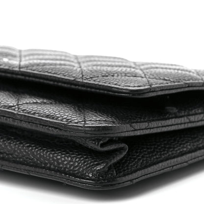 Chanel Caviar Quilted Wallet On Chain WOC Black 11 of 11